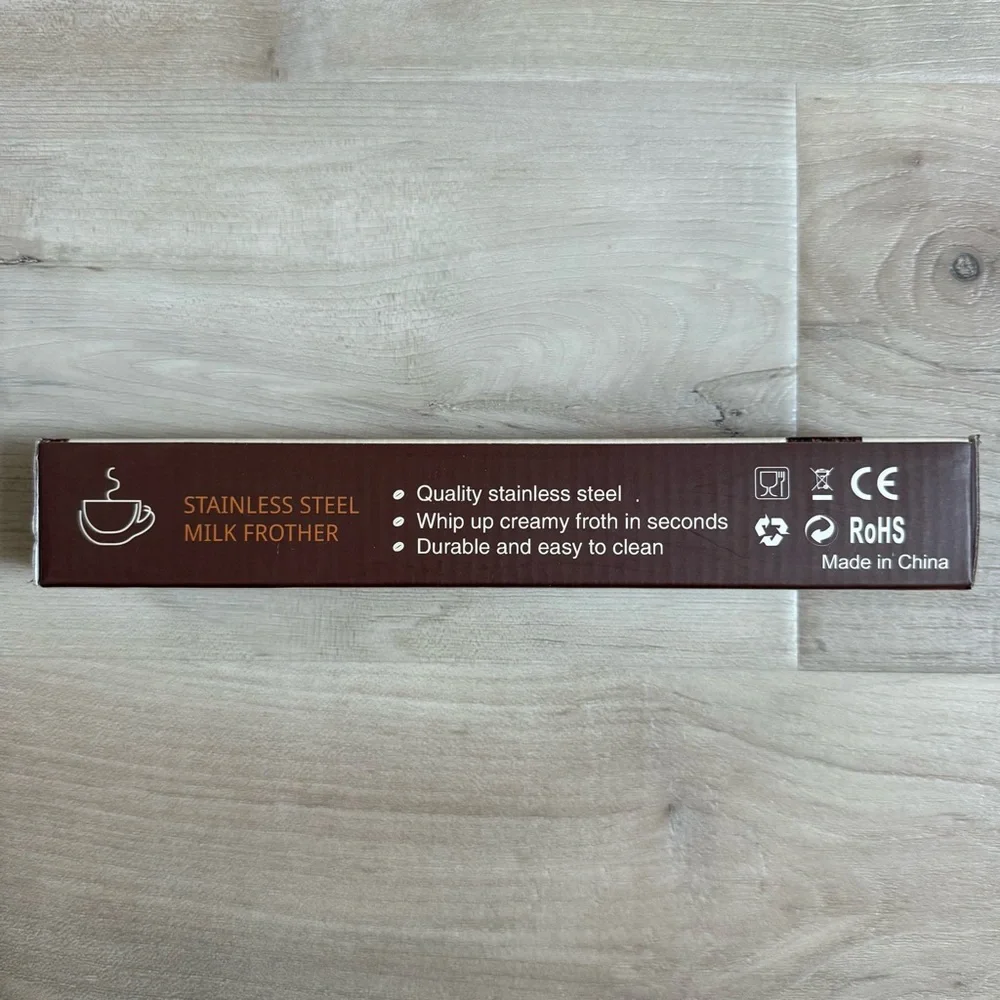 New In Box! Premium Stainless Steel Milk Frother